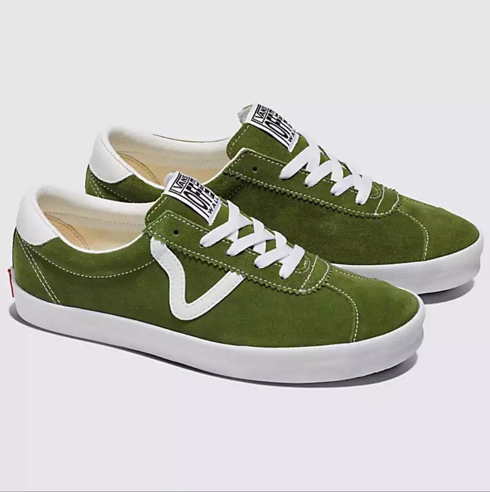 Vans Green Suede Sneakers